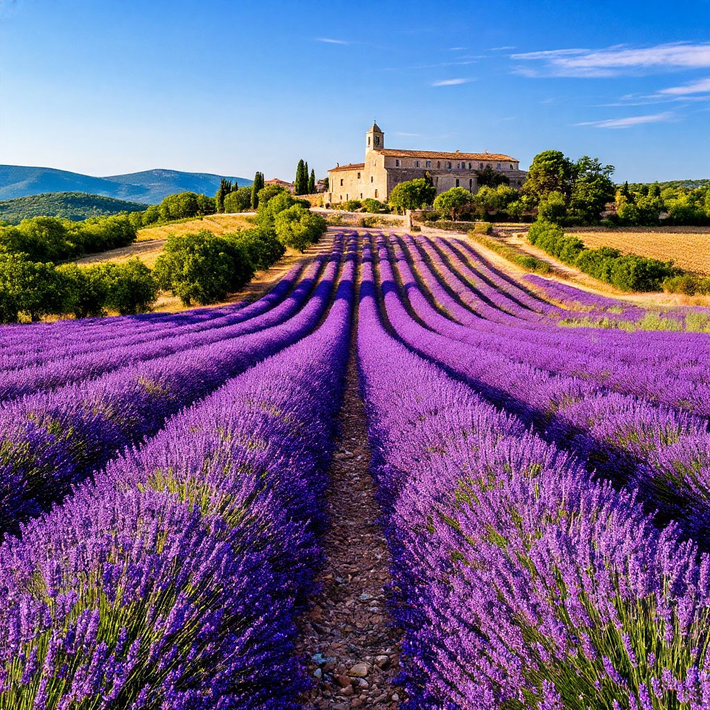 Lavender fields in Provence, southern France